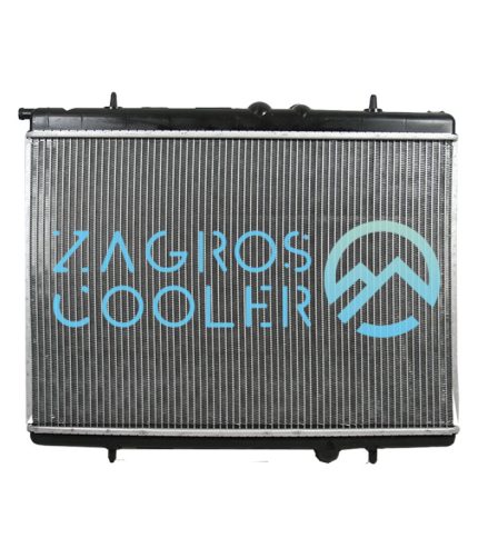 رادیاتور آب پژو 206 تیپ 2 برند رادیاتور ایران