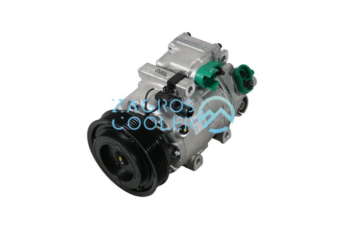 97701_3K220--2 کمپرسور کولر هیوندای آزرا - هیوندای سونوتا - هیوندای سانتافه (2008 تا 2010) (3K220) برند هانون Hanon